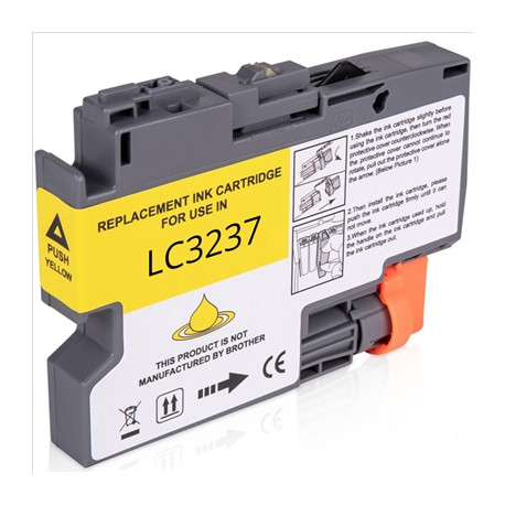 TINTEIRO BROTHER LC3237 XL AMARELO COMPATIVEL