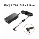 Carregador Toshiba / Asus 19V 4.74A 90W 5.5*2.5 c/ Cabo TGADT4 Compativel