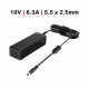 Carregador Toshiba / Asus 19V 6.3A 120W 5.5*2.5 c/ Cabo TGADT6 Compativel