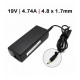 Carregador HP 19V 4.74A 90W 4.8*1.7 c/ Cabo TGADH6 Compativel