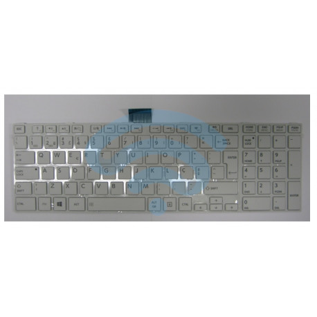 Teclado Toshiba Satellite Pro L850 L855 C850 C855 C855D C870 P850 P855 P870 P875 - Branco TGTTOSH003 TG92063