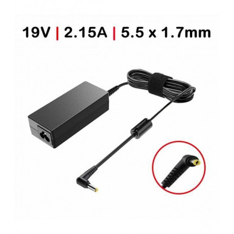 Carregador Portatil 19V 2.15A 5.5*1.7mm TGADM1 Compativel