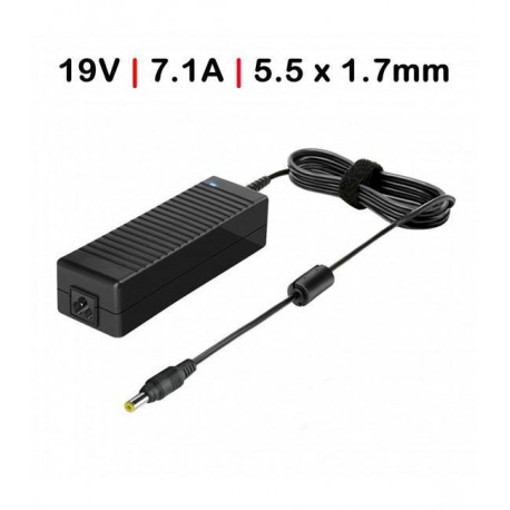 CARREGADOR PORTATIL 19V 7,1A 135W 5,5X1,7MM TGADM6 Compativel C/ Cabo