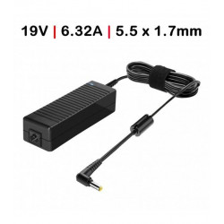 Carregador Portatil 120W 19V 6.32A 5.5X1.7MM TGAD00045 Compativel C/ Cabo