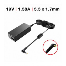 Carregador Portatil 19V 1.58A 30W 5.5*1.7mm TGADM0 Compativel C/ cabo