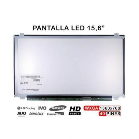 DISPLAY 15,6 WXGA SLIM GRADE A GLOSSY LED (ESQ) TG7137 40 pin