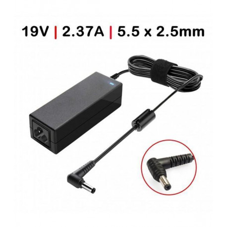 CARREGADOR PORTÁTIL ASUS / TOSHIBA MINI 19V 2.37A / 1.58A TGADT1 Compativel