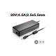 CARREGADOR PORTATIL 20V 4.5A 5.5x2.5MM TGADF4 Compativel C/ cabo