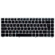 Teclado Asus UL20 VX6 EeePC 1201 EeePC 1215 Teclas Pretas c/Moldura Prata TGTASUS016
