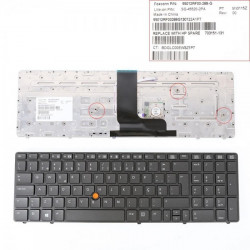 Teclado HP Elitebook 8560W 8570W 8580F c/ Track Stick Retroiluminado TGTHP016