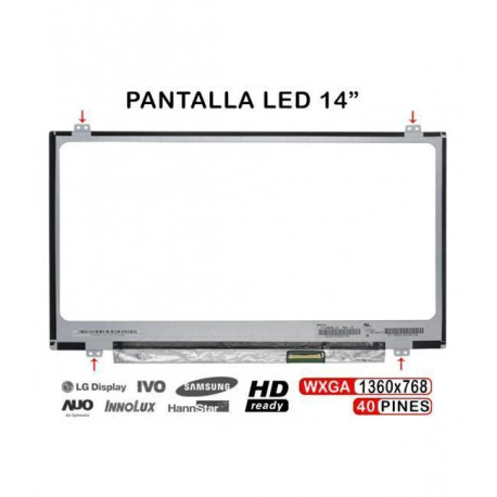 DISPLAY 14" WXGA GLOSSY GRADE A+ LED SLIMM Apoio Superior