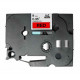 Fita Laminada Compatível Brother TZE-421 - 9mm x 8 metros Preto/Vermelho