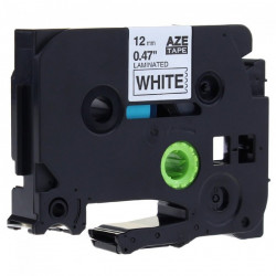 Fita Laminada Compatível Brother TZE-251 - 24mm x 8 metros Preto/Branco