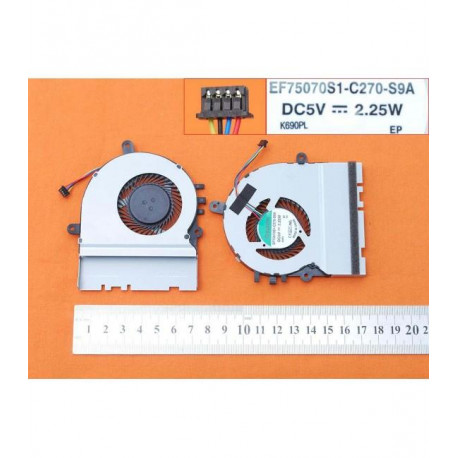 VENTOINHA PORTÁTIL ASUS X302 X302L X302LA X392LJ EF75070S1-C270-S9A - TGFAN0652