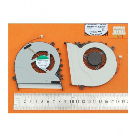 VENTILADOR PARA PORTÁTIL ASUS VIVOBOOK S551L S551LB V551 V551L 4PIN 5V 0.4A EF50060S1-C180-S9A- TGFAN0357