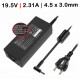 CARREGADOR 45W 19.5V 2.31A 4.5X3.0 + pin Compatível TGADH12 C/ Cabo