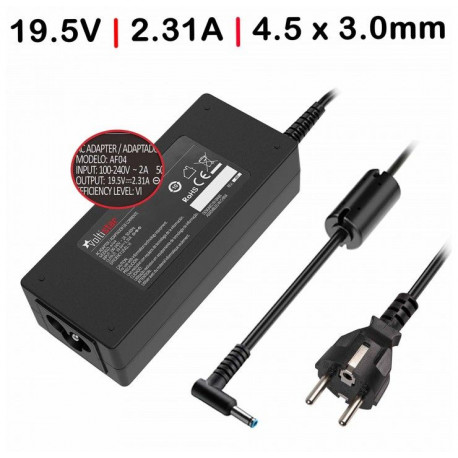 CARREGADOR 45W 19.5V 2.31A 4.5X3.0 + pin Compatível TGADH12 C/ Cabo