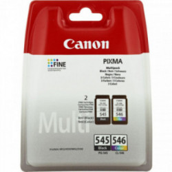 Pack 2 Tinteiro Originais Canon PG545 Negro + CL546 Cores - 8287B005