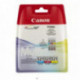 Pack 3 Tinteiros Originais Canon CLI521 - Cyan, Magenta, Amarelo - 2934B010