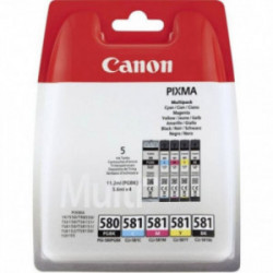 Pack 5 Tinteiros Originais Canon PGI580 / CLI581 - 2078C005