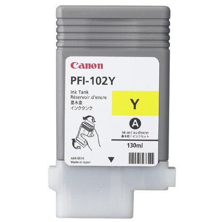Tinteiro Original Canon PFI102 Amarelo - 0898B001