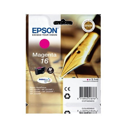 Tinteiro Epson 16 1623 Magenta C13T16234020
