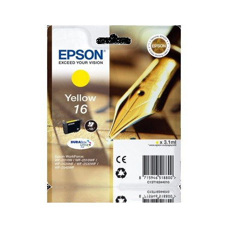 Tinteiro Epson 16 1624 Amarelo C13T16244020