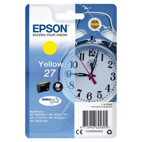 Tinteiro Original Epson T2704 (27) Amarelo - C13T27044012