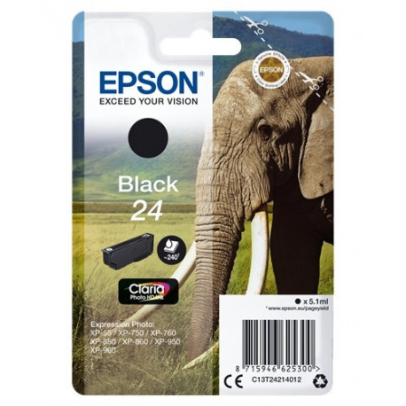 Tinteiro Original Epson T2421 (24) Preto - C13T24214012