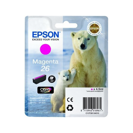 Tinteiro Original Epson T2613 (26) Magenta - C13T26134012