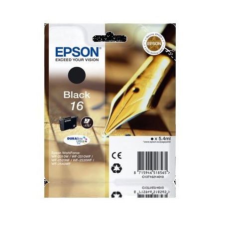 Tinteiro Epson 16 1621 Preto C13T16214020
