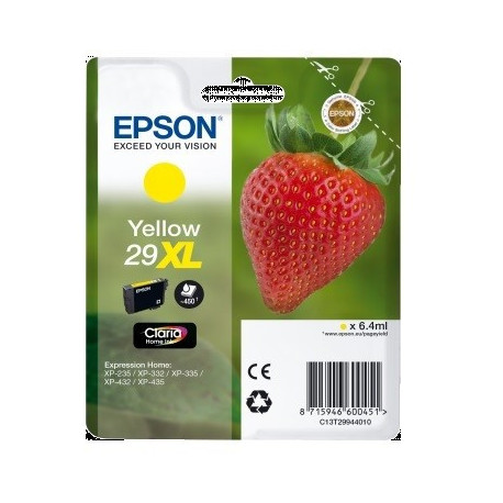 Tinteiro Original Epson T2994 (29XL) Amarelo - C13T29944012