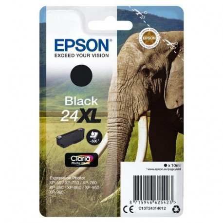 Tinteiro Original Epson T2431 (24XL) Preto - C13T24314012