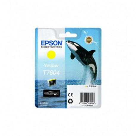 Tinteiro Original amarelo Epson T7604 - C13T76044010