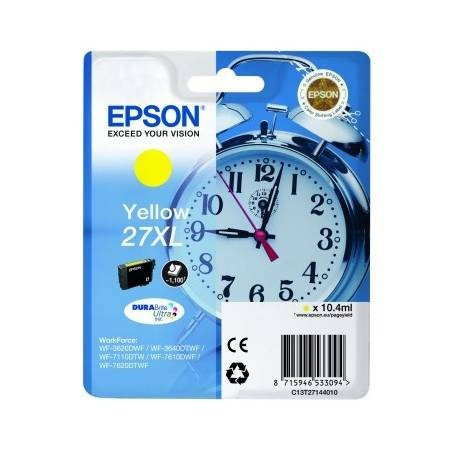 Tinteiro Epson 27Xl Amarelo Wf-3620-40/Wf-7110-7610-7620