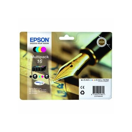 Pack 4 Tinteiros Epson 16 C13T16264020