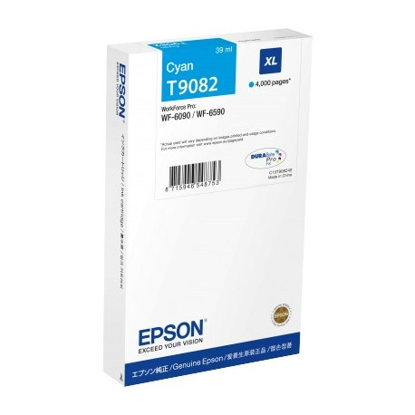 Tinteiro Original Epson T9082 Cyan - C13T908240