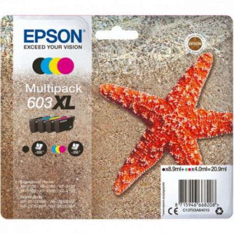 Multipack 4 Tinteiros Epson 603XL Originais ( 13T03A64010 )