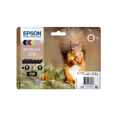 Pack Tinteiros Epson 378 6 Cores C13T37884010
