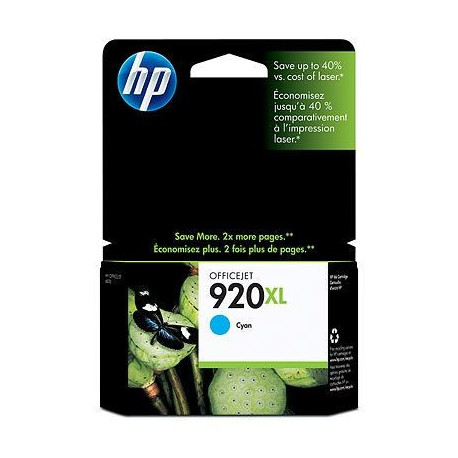TINTEIRO HP 920XL CYAN - CD972AE