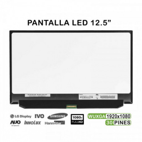 ECRÃ LED DE 12.5" PARA PORTATIL LENOVO N125HCE-GN1 REV.C2 ST50G56781 00NY418