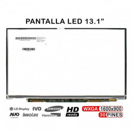 ECRÃ LED DE 13.1" PARA PORTATIL SONY VAIO VPC-Z SERIES B131RW02 V.0