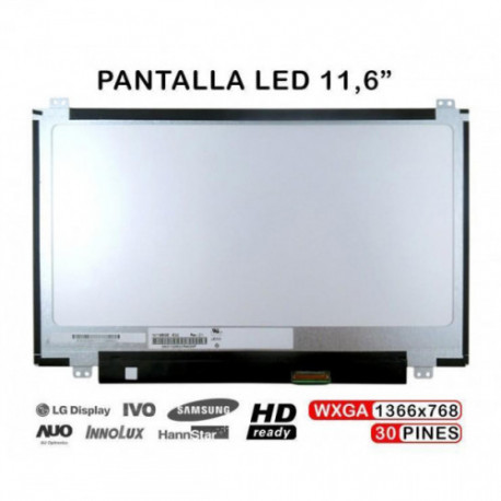 ECRÃ 11.6" HD LED SLIM N116BGE-E42 N116BGE-E32 EDP DE 30 PINES
