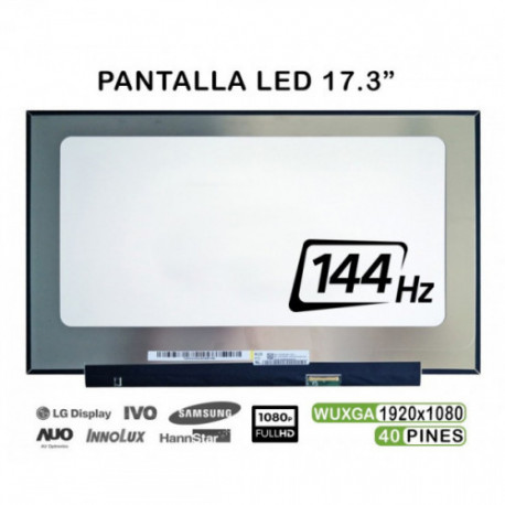 ECRÃ LED DE 17.3" PARA PORTÁTIL NV173FHM-NX4 V8.0 144HZ 40 PIN FHD