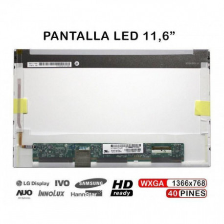 ECRÃ LED DE 11.6" PARA PORTATIL LP116WH1 (TL) (A1) LP116WH1-TLA1
