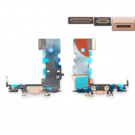 CABO FLEX CONECTOR DOCK DE CARREGAR PARA IPHONE 8 DOURADO