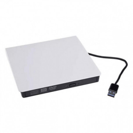 CARCAÇA LECTOR EXTERNO DVD-RW SATA 3.0 USB 9.5MM BRANCO
