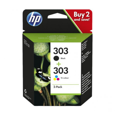 PACK HP 303 Combo Preto / Tri-color Original 3YM92AE