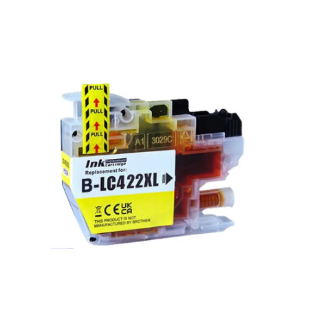 Tinteiro Brother Compatível LC422XL Amarelo