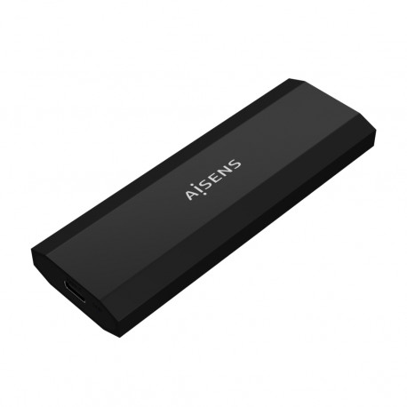 Caixa Externa Aisens M.2 (NGFF) - SATA/NVMe para Usb3.1 Gen2 - Preto ASM2-017B